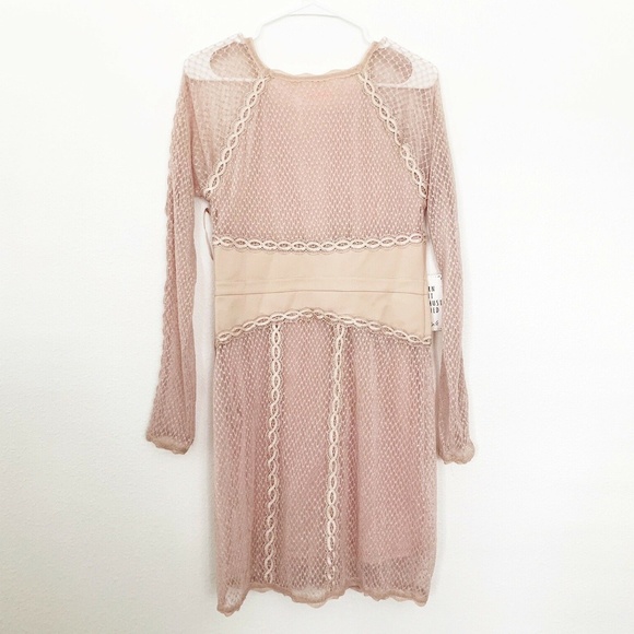 Free People Mixed Mesh Bodycon Dress - Picture 6 of 8